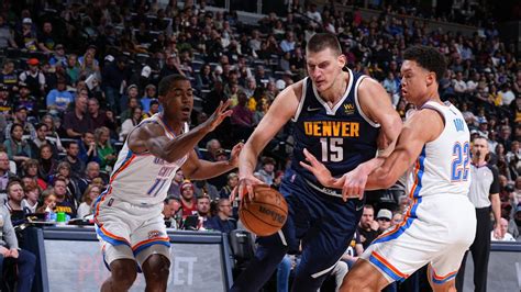 nuggets last game|Thunder rally late for Game 5 win, 3.